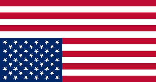 Upside-down American flag
